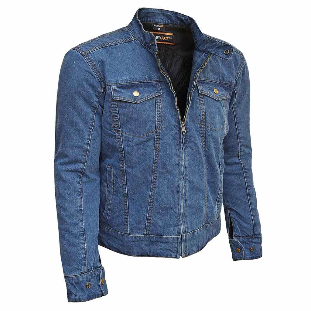 GORAYA CLOTHING ARTICLE #4203 Mens Denim Motorcycle Jacket
